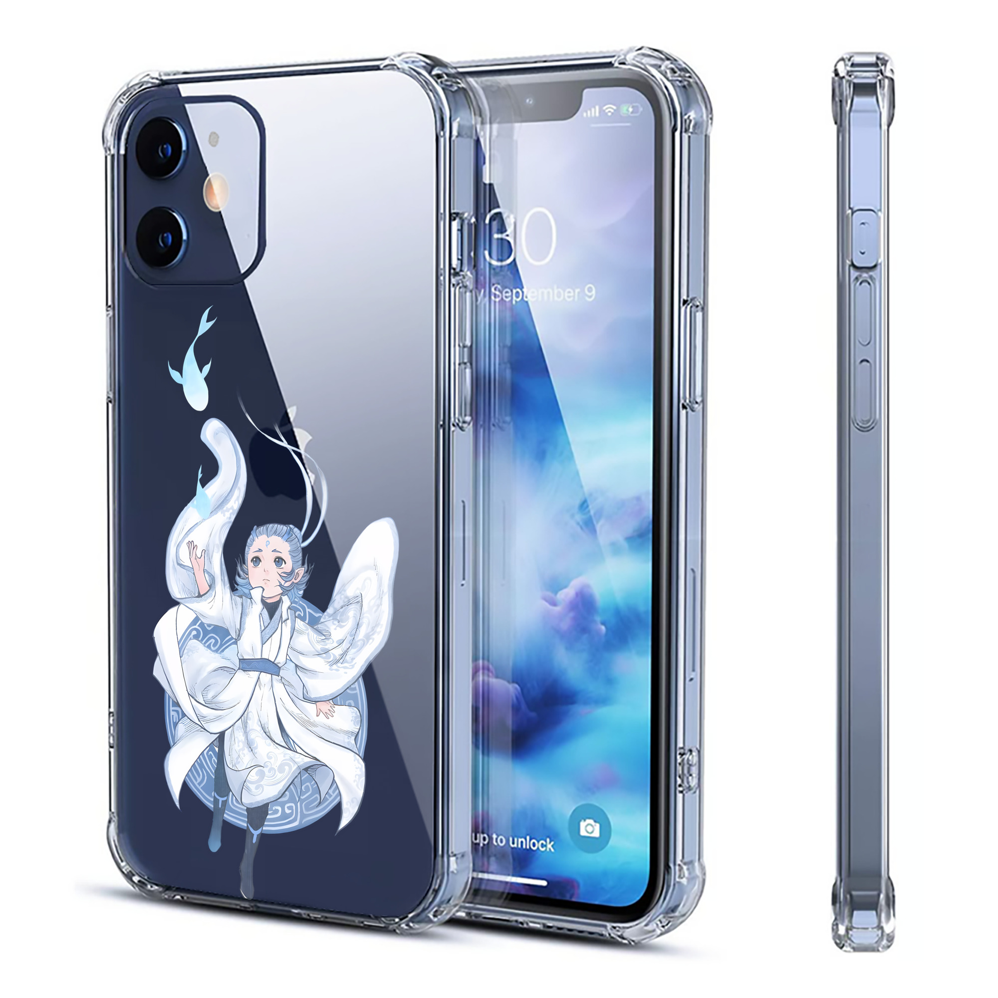 （画像用） Ne Zha 2 ナタ 魔童の大暴れ 【iPhone 12シリーズ対応】透明スマホケース（クリアソフトケース）